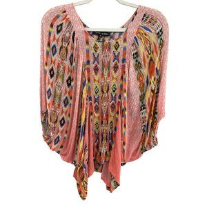 Anthropology Tanvi Kedia Womens Boho Dolman Sleeves Size M Sequin Embellishments